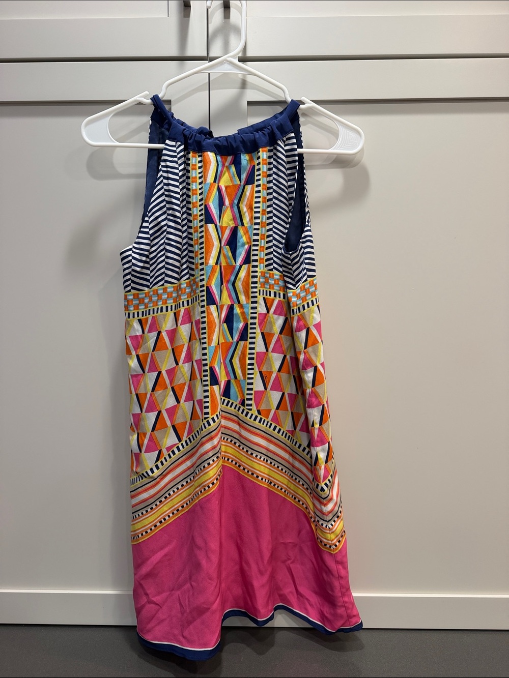 Trina Turk Multicolor Geometric Halter Dress